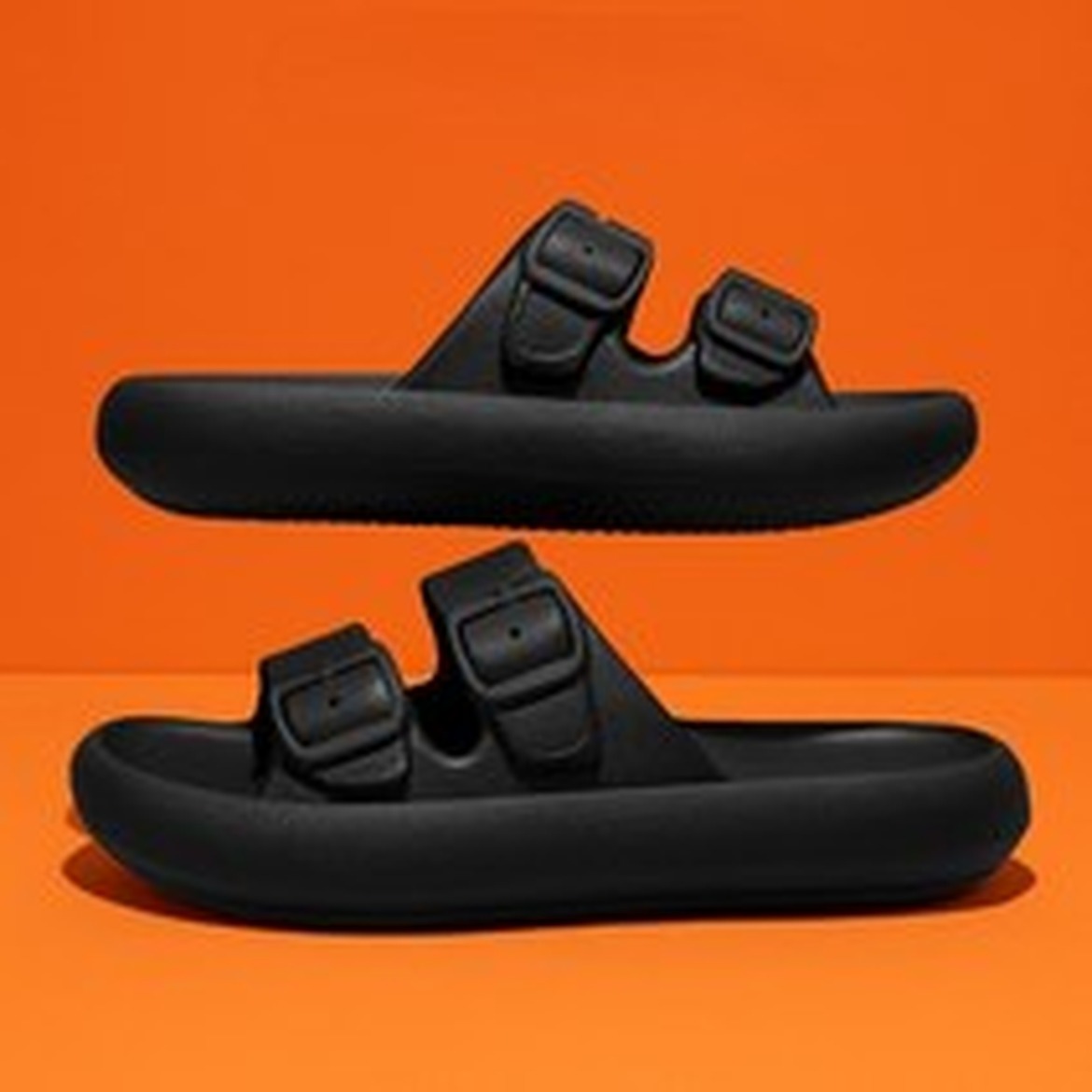 에델린 투 버클 쿠션 EVA 슬리퍼, 진짜 착용 후기