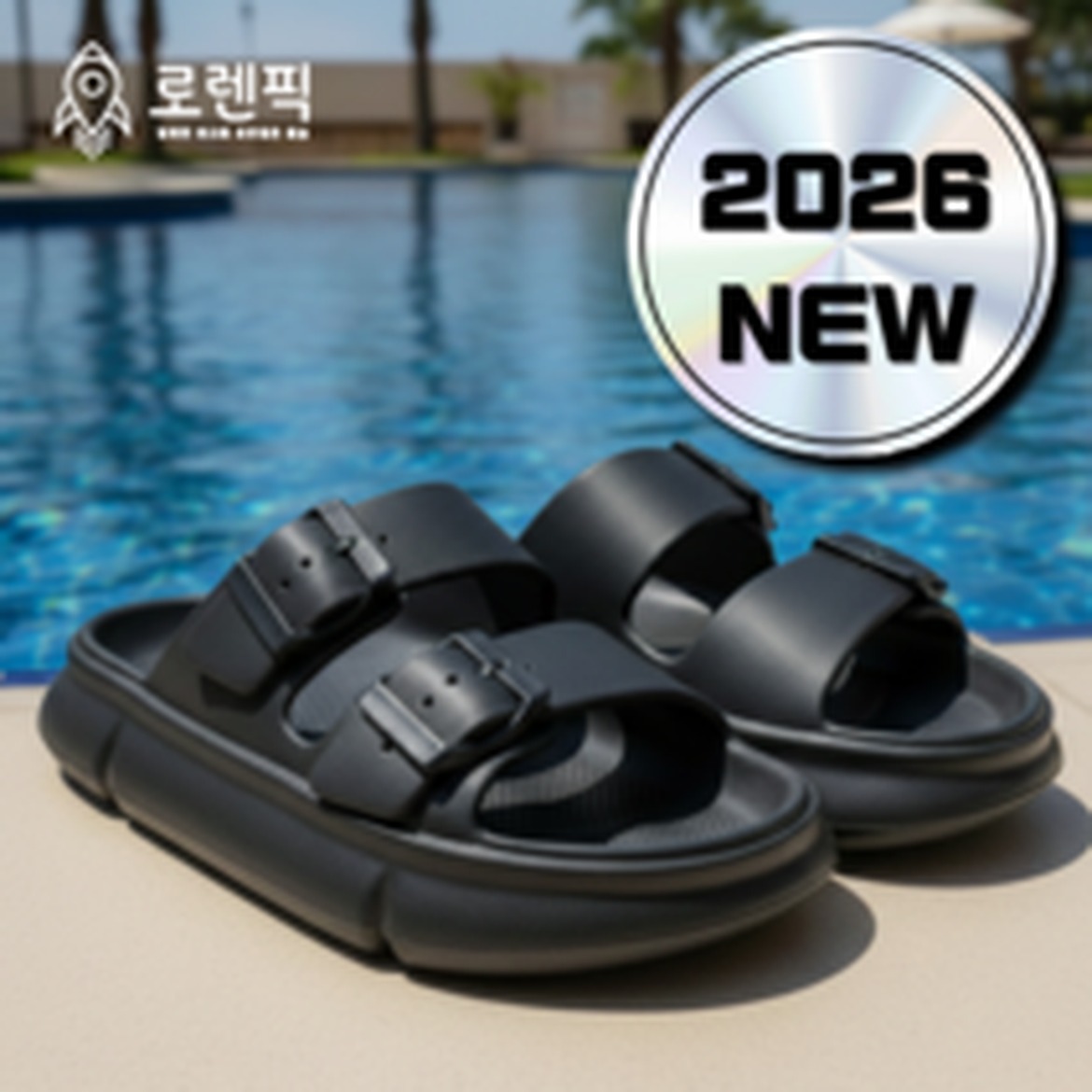 로렌픽 EVA 아쿠아 쿠션 샌들로 여름을 시원하게