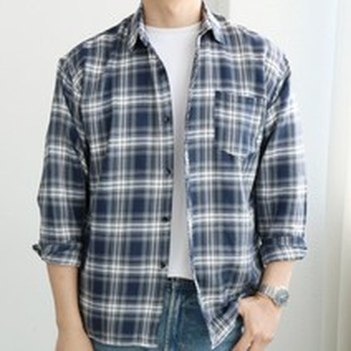 스타일리브 남자 긴팔 체크 남방 셔츠, 생각보다 활용도가 높았던 선택