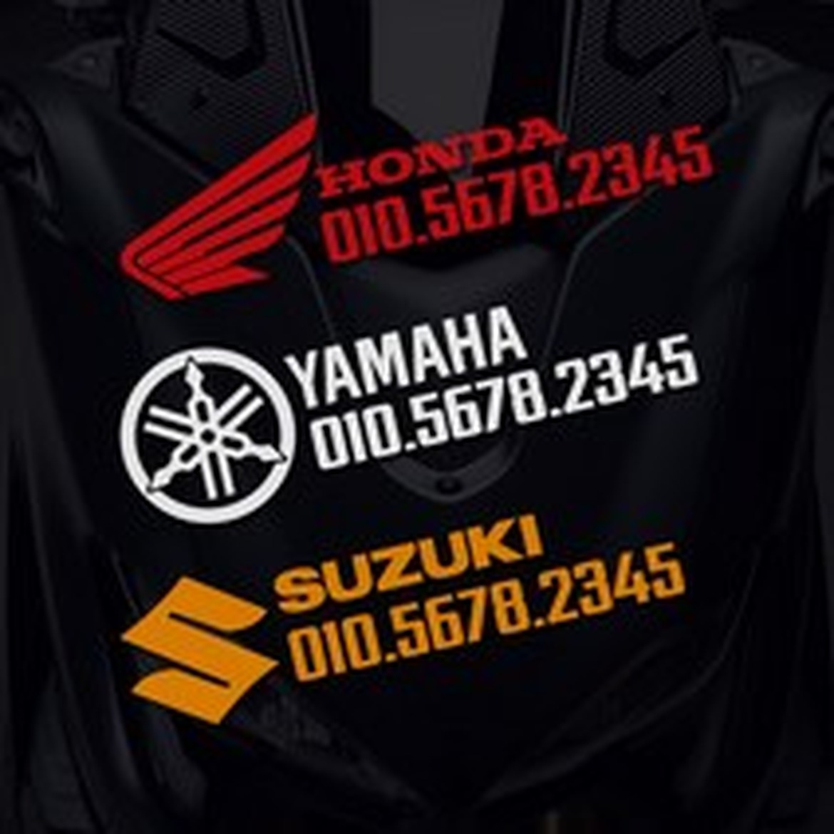 오토바이 전화번호스티커 주차번호알림 사용해보니 정말 편해요