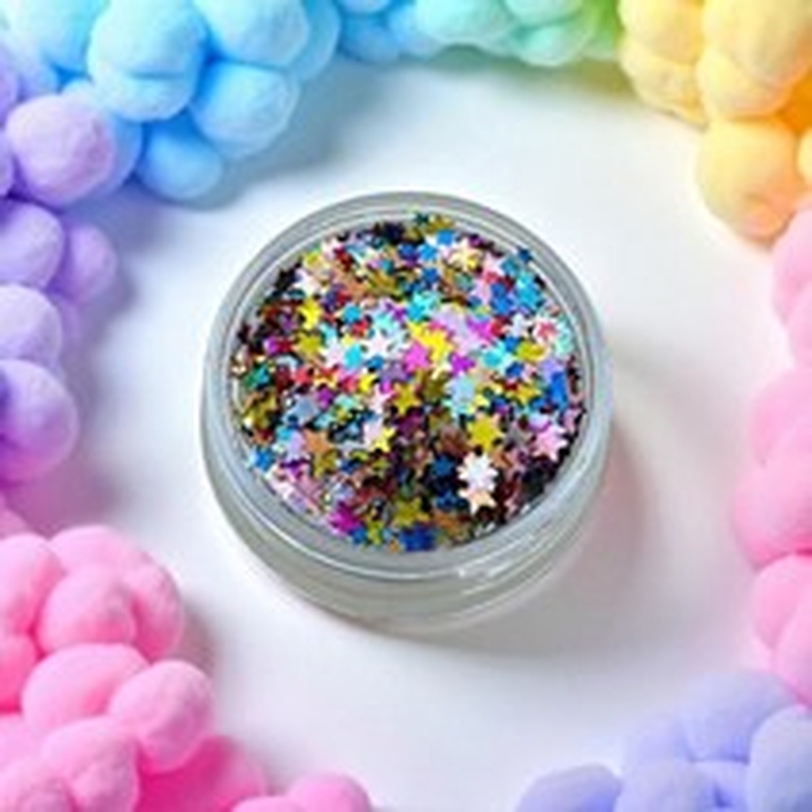 홀로그램 별믹스글리터 네일아트재료스톤 사용 후기