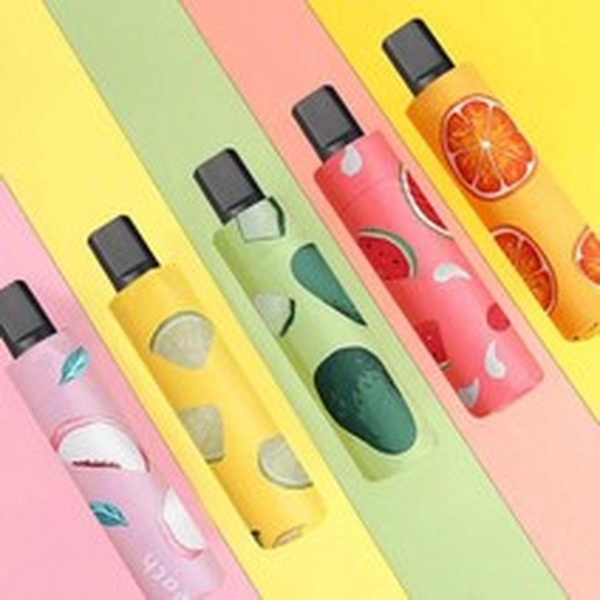 과일 디자인 3단 접이식 미니 수동 경량 우산 써본 후기