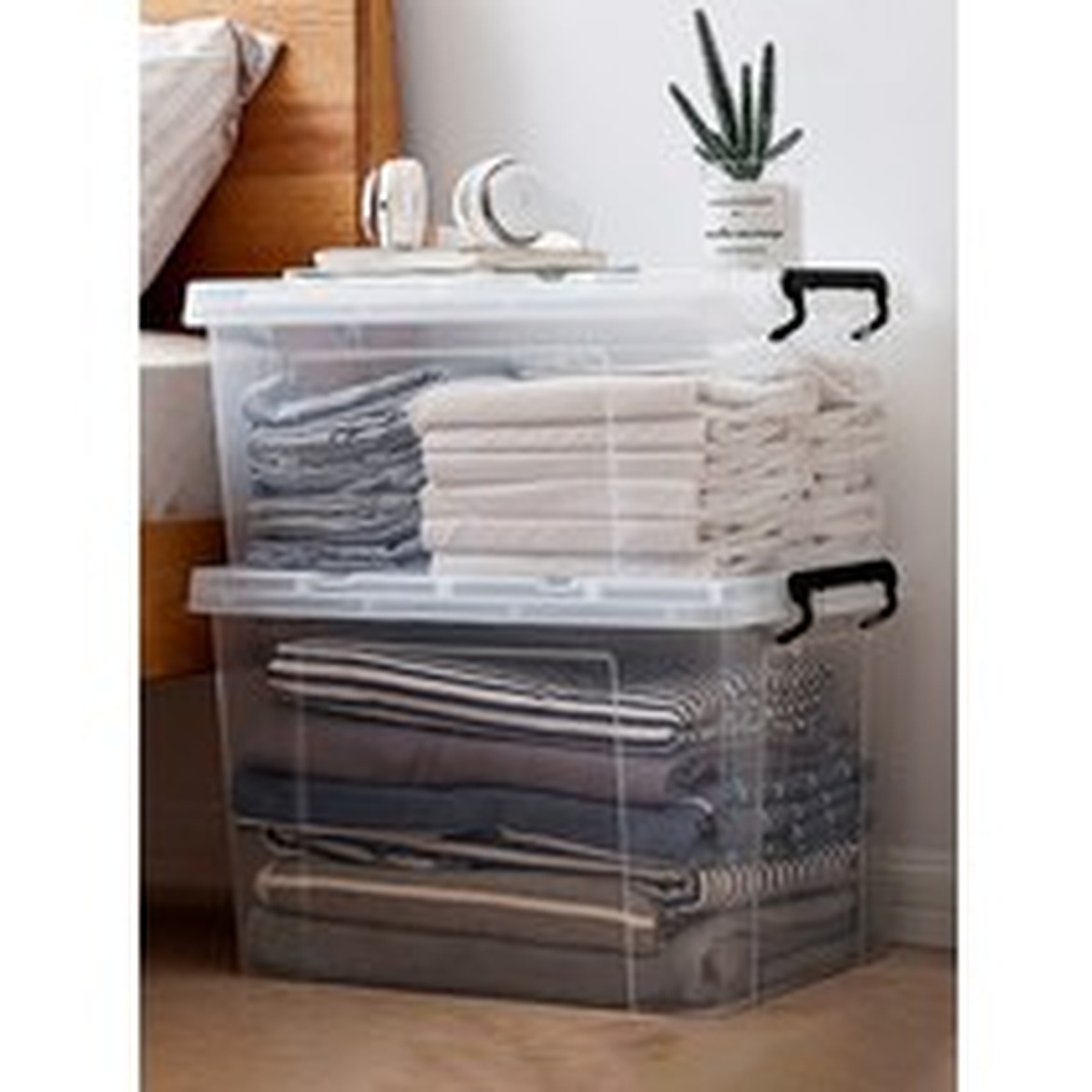 투명 리빙박스 특대형, 이불 수납 최적의 솔루션