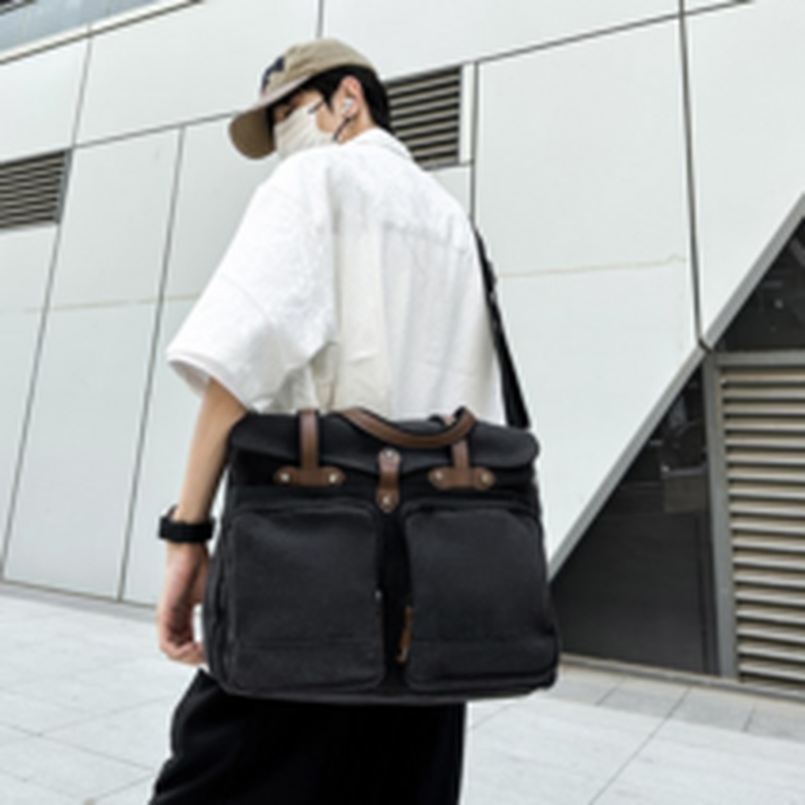 제이바바 남녀공용 대용량 캔버스 크로스백, 실용성이 뛰어난 선택