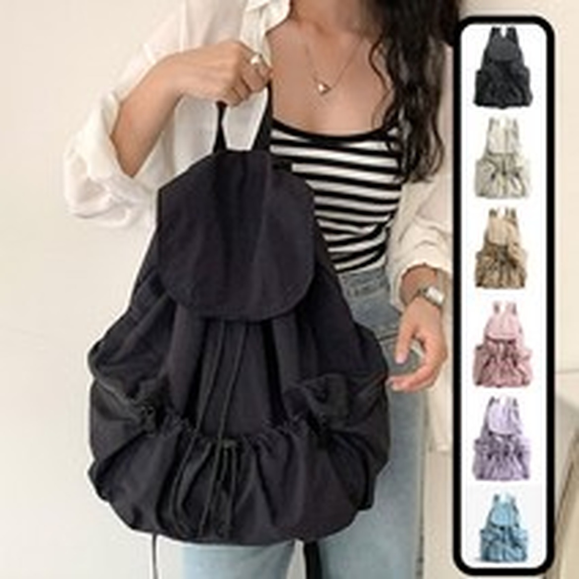 투바이젠 가벼운 기저귀 가방 백팩 그레이, 실용성 높다