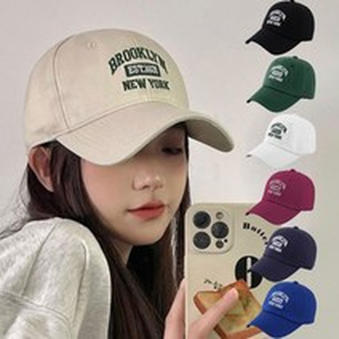 수지나 남녀공용 브루클린 볼캡, 편안한 착용감과 스타일