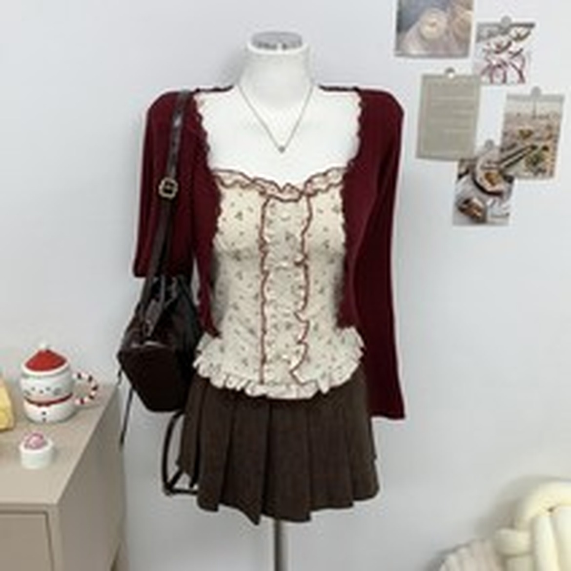 클래식 골지 레이스 크롭 긴팔 가디건 사용 후 몹시 만족