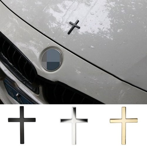 십자가 차량용 엠블럼 메탈 본넷 엠블럼 스티커 | 실용적인 디자인과 내구성