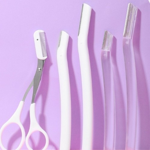 눈썹정리 및 잔털제거를 위한 여자 얼굴 면도기 세트 활용법