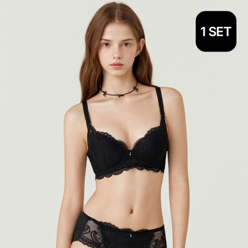 에블린 시그니처 노와이어 블라인 브라 팬티 세트 | 편안한 착용감과 세련된 디자인