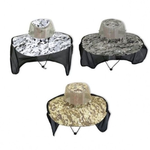 디지털 밀리터리 망사 치마모자 | 경량성과 통기성으로 여름철 활용도 높임