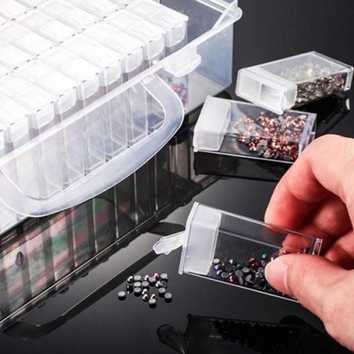 휴대용 비즈 수납함 후기 | 64칸으로 정리하는 스마트한 수납 솔루션