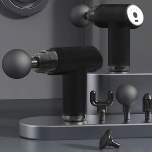 무광 코팅 저소음 고출력 헤드 마사지건 사용 후기 | 6단계 강도 조절로 맞춤형 마사지 가능