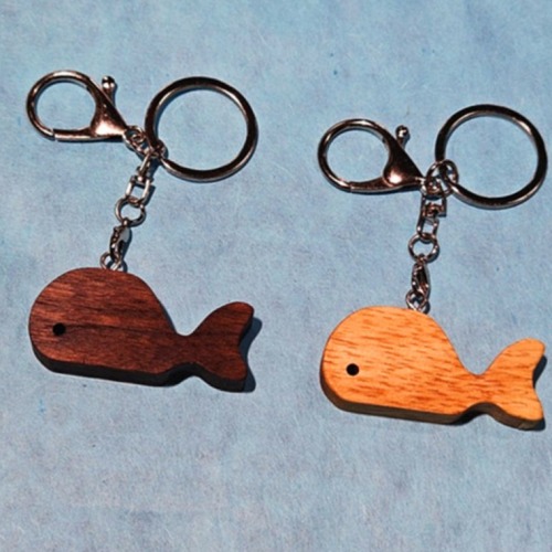 원목 코끼리 고래 키링 | 행운 부적과 실용성 갖춘 키홀더