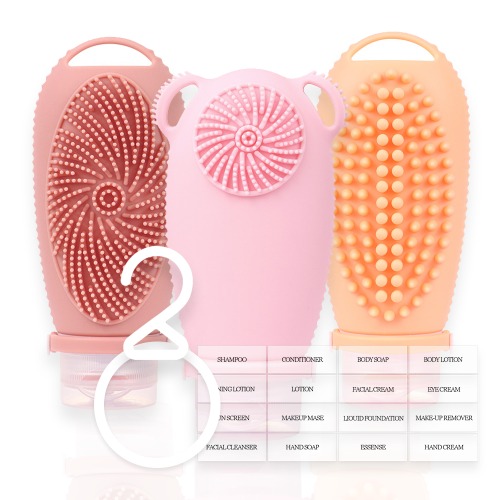 실리콘 공병 세트 | 여행용 휴대성 및 소분 용기 활용 정리