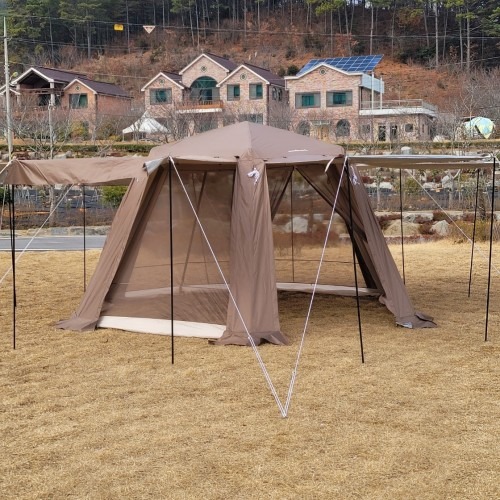 오토헥사스크린 원터치 자동 육각 쉘터