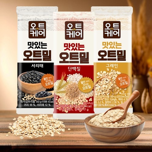 오트케어 맛있는 오트밀 아침 루틴에 딱 맞는 식사대용