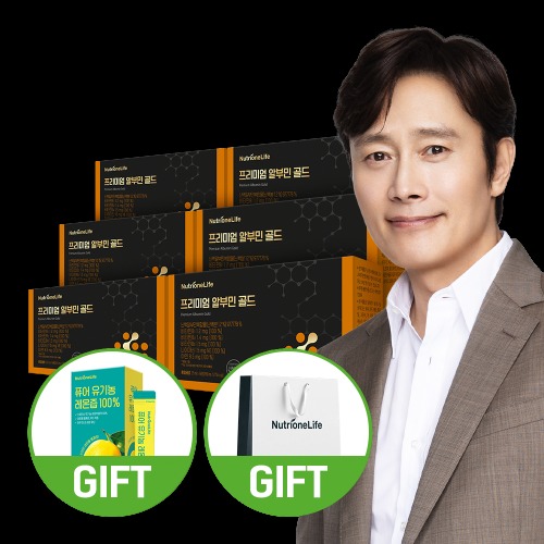 뉴트리원 프리미엄 알부민 골드 마시는 난백 실크