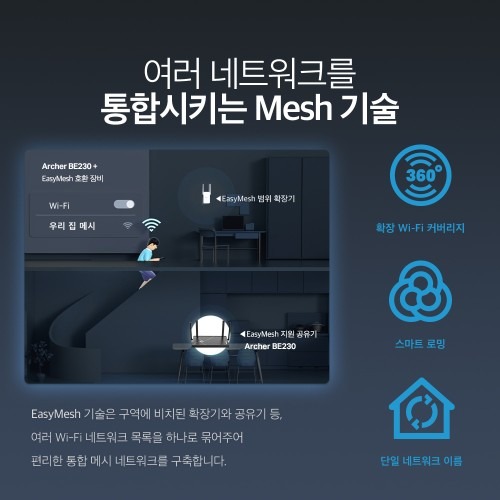 티피링크 2.5G Archer BE230 기가와이파이 공유기