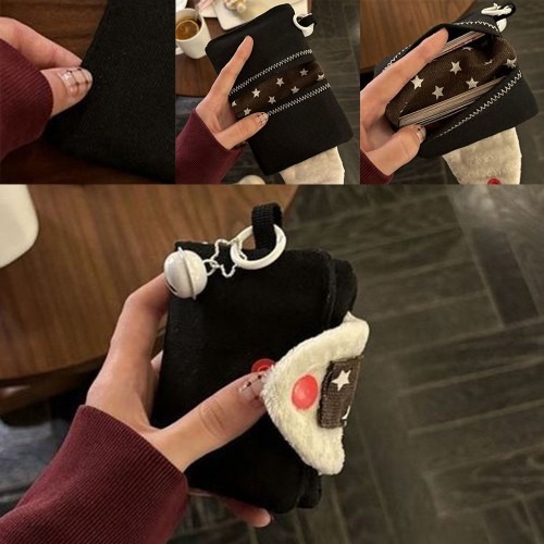 깜찍한 오니기리 카드지갑, 귀여운 미니 수납 파우치로 소지품 정리