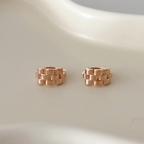 14K 금침 모노블럭 하이엔드 로즈골드 링귀걸이
