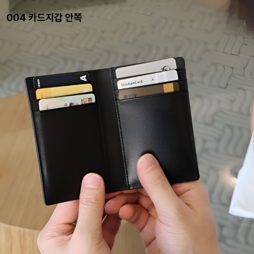 수제 명함 케이스 소가죽 사피아노 카드 지갑