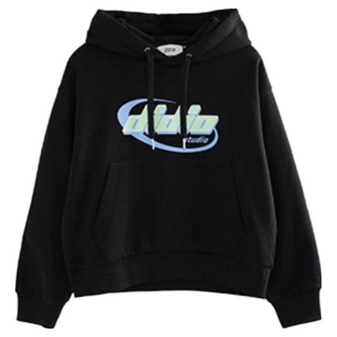 Oversize Line Point Crop Hoodie, 유니크함을 더해주는 디자인