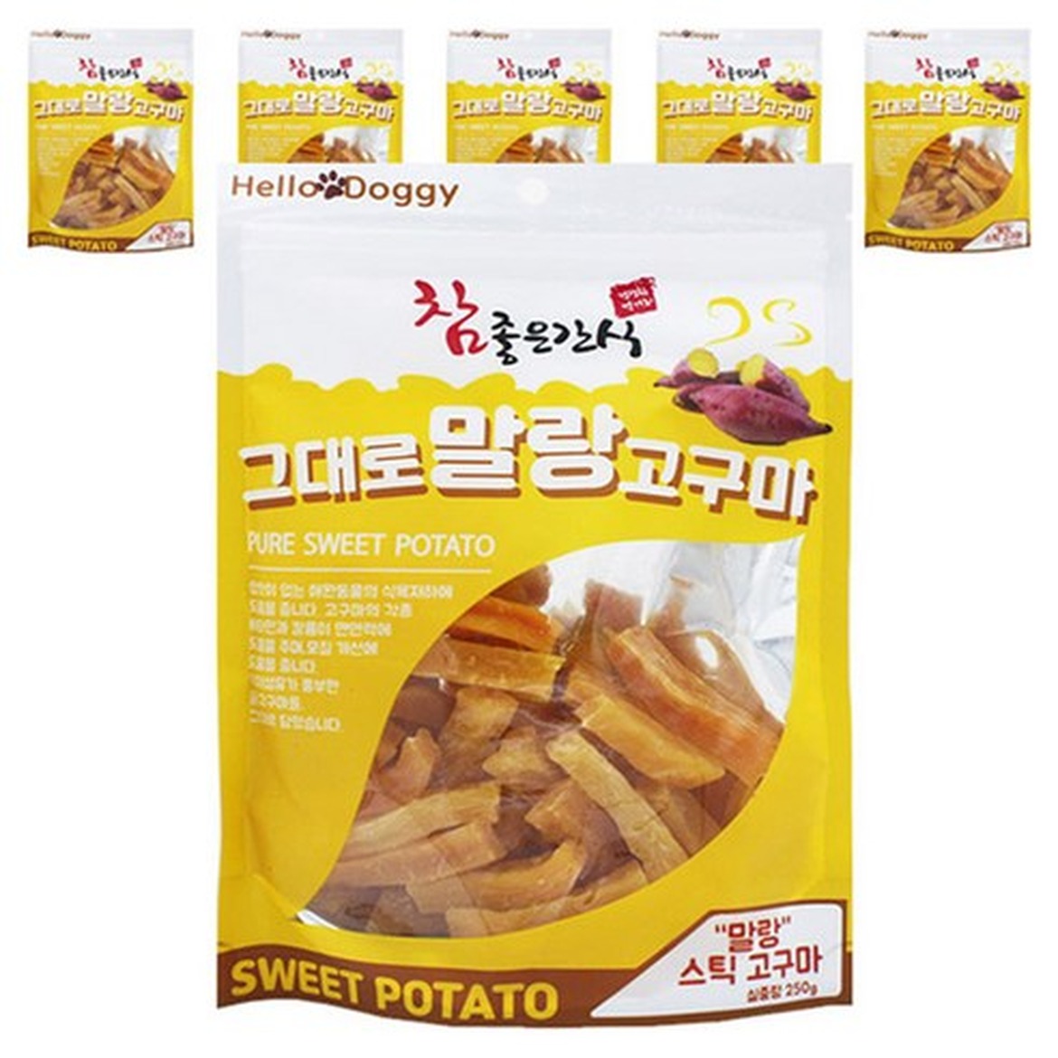 참좋은간식 고구마 스틱, 사랑스러운 강아지를 위한 간편 간식