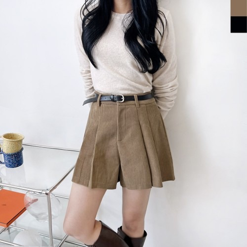 여자 핀턱 코듀로이 주름 반바지 선택 시 고려해야 할 점
