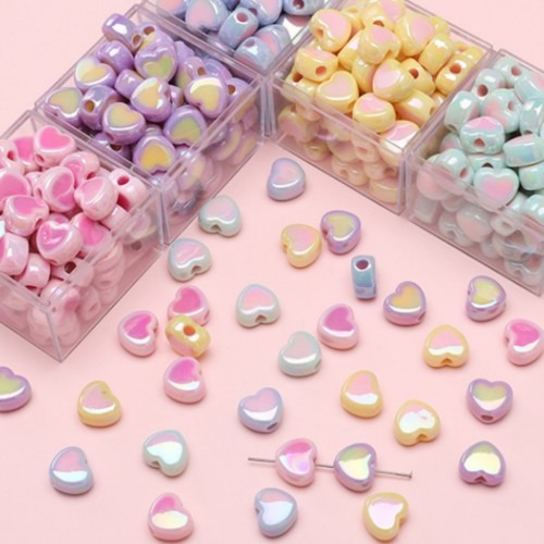 DIY 악세사리 만들기 위한 홀로그램 하트 비즈 캔디 반지 구매 전 확인 포인트