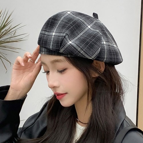 데일리 패션으로 완벽한 여자 빈티지 체크 패턴 베레모 구매 전 체크리스트