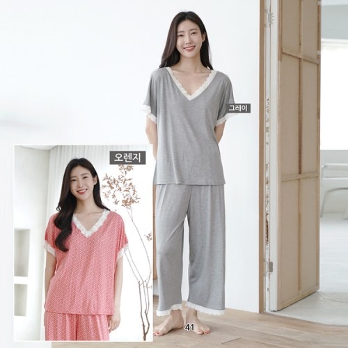 여성용 브이넥 반팔 투피스 잠옷 구매 전 체크 포인트