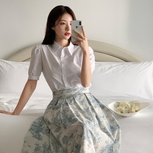 여름 블라우스 선택 시 확인해야 할 점과 다이애나 퍼프 카라 반팔 블라우스의 특징
