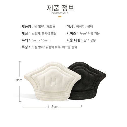 운동화 뒤꿈치 까짐 걱정, 발 뒷꿈치 패드로 해결하는 방법