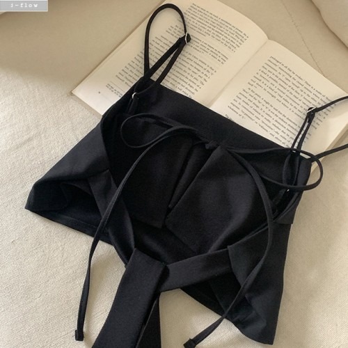 봄 가을 레이어링에 적합한 모우아 리본 뷔스티에 롱 스커트 체크 포인트