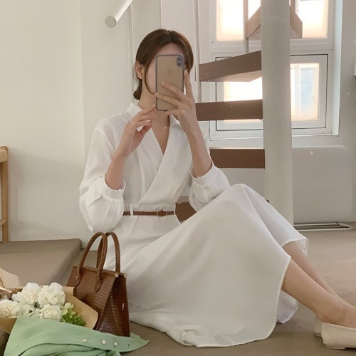 원피스 선택 시 고려해야 할 점과 벨트 구성 카라 랩 플레어 원피스의 특징