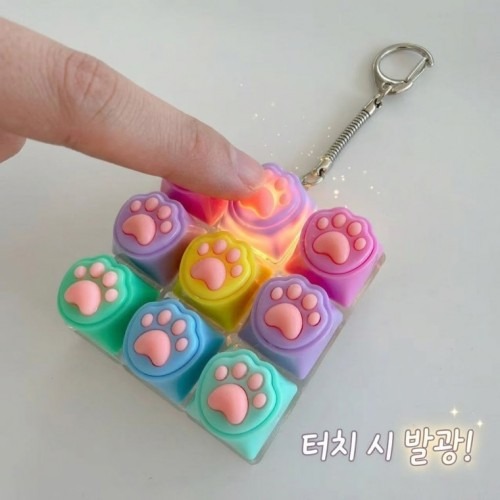 키링으로 활용 가능한 LED 고양이 발바닥 키캡, 구매 전 확인 포인트